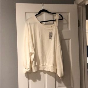 White free people sweater